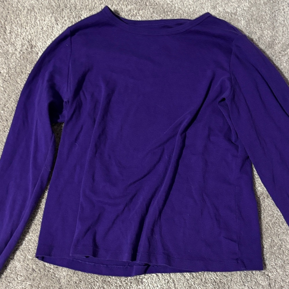 ✨2 for $4✨ Purple St. John's Bay Long-Sleeved Shirt